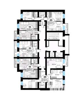 1-к квартира, вторичка, 40м2, 17/18 этаж