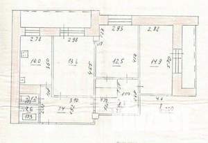 3-к квартира, вторичка, 78м2, 8/14 этаж