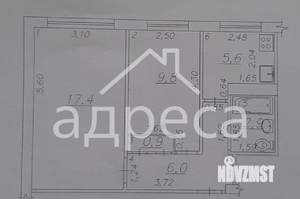 2-к квартира, вторичка, 43м2, 1/5 этаж