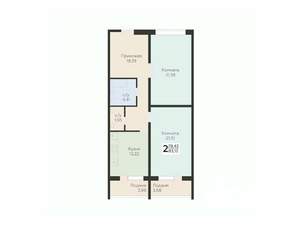 2-к квартира, строящийся дом, 83м2, 9/12 этаж