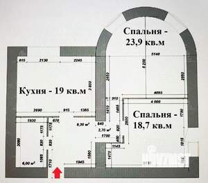 2-к квартира, вторичка, 80м2, 12/22 этаж