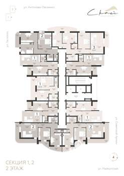 1-к квартира, вторичка, 47м2, 2/18 этаж
