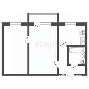 2-к квартира, вторичка, 45м2, 4/5 этаж