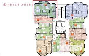 3-к квартира, строящийся дом, 87м2, 3/23 этаж