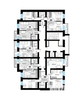 1-к квартира, вторичка, 38м2, 7/18 этаж