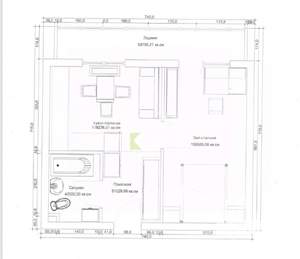 1-к квартира, вторичка, 39м2, 9/15 этаж