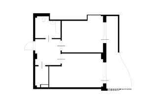 1-к квартира, вторичка, 50м2, 6/25 этаж