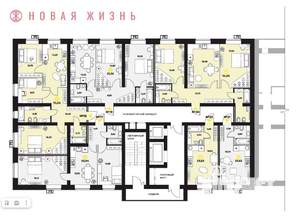 3-к квартира, вторичка, 76м2, 4/16 этаж