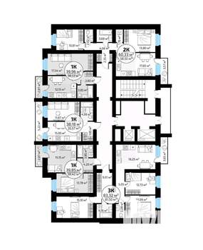 3-к квартира, вторичка, 83м2, 17/18 этаж