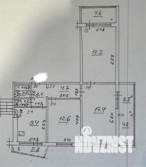 3-к квартира, вторичка, 75м2, 8/12 этаж