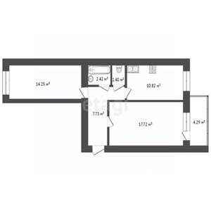 2-к квартира, вторичка, 59м2, 15/16 этаж