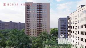 1-к квартира, строящийся дом, 41м2, 12/17 этаж