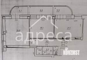 2-к квартира, вторичка, 101м2, 4/7 этаж