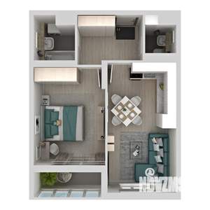 1-к квартира, вторичка, 43м2, 2/24 этаж