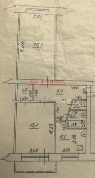 2-к квартира, вторичка, 50м2, 5/5 этаж