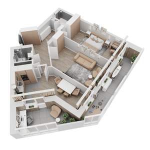 2-к квартира, вторичка, 90м2, 1/8 этаж