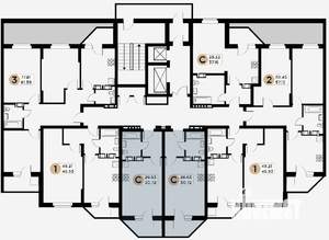 1-к квартира, строящийся дом, 35м2, 2/26 этаж
