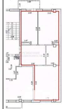 2-к квартира, вторичка, 67м2, 3/9 этаж