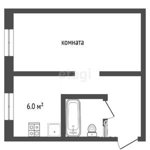 1-к квартира, вторичка, 33м2, 4/5 этаж