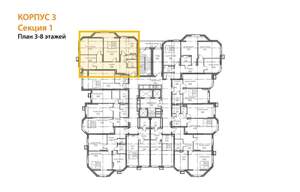 3-к квартира, вторичка, 86м2, 8/23 этаж
