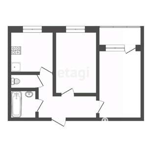 2-к квартира, вторичка, 57м2, 9/10 этаж