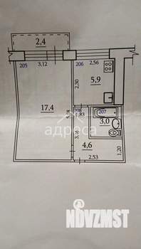 1-к квартира, вторичка, 33м2, 5/5 этаж