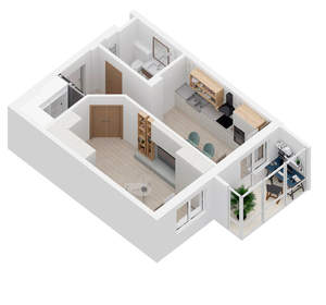 1-к квартира, строящийся дом, 45м2, 5/26 этаж