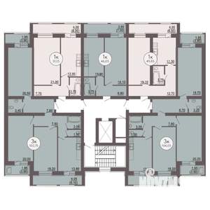 3-к квартира, вторичка, 106м2, 8/8 этаж