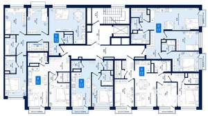 2-к квартира, вторичка, 77м2, 9/19 этаж