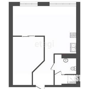 2-к квартира, вторичка, 47м2, 12/14 этаж