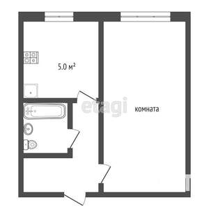 1-к квартира, вторичка, 21м2, 6/9 этаж