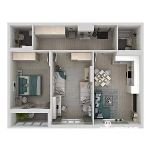 2-к квартира, вторичка, 71м2, 1/24 этаж