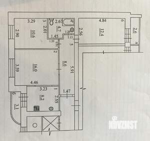 3-к квартира, вторичка, 63м2, 5/12 этаж