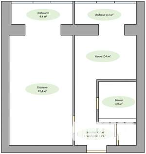 1-к квартира, вторичка, 45м2, 17/18 этаж