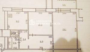 2-к квартира, вторичка, 54м2, 3/9 этаж
