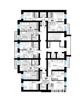 1-к квартира, вторичка, 38м2, 13/18 этаж